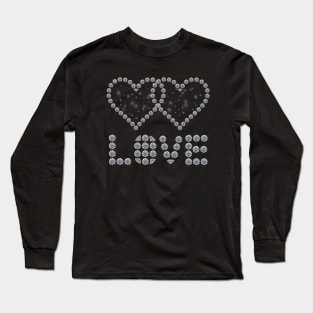 Couple diamond hearts Long Sleeve T-Shirt